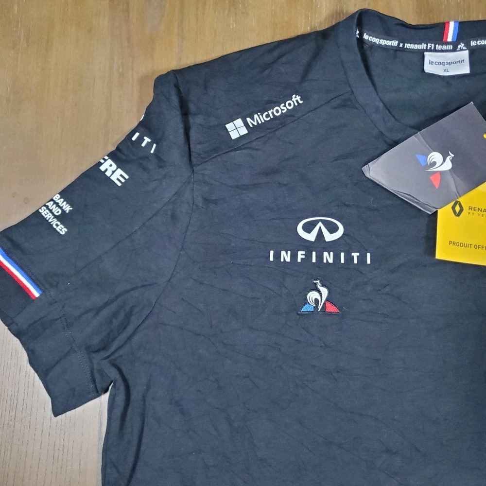 2019 Le Coq Sportif Renault F1 Team sponsor T-shirt Size XL Formula 1 - Picture 5 of 10